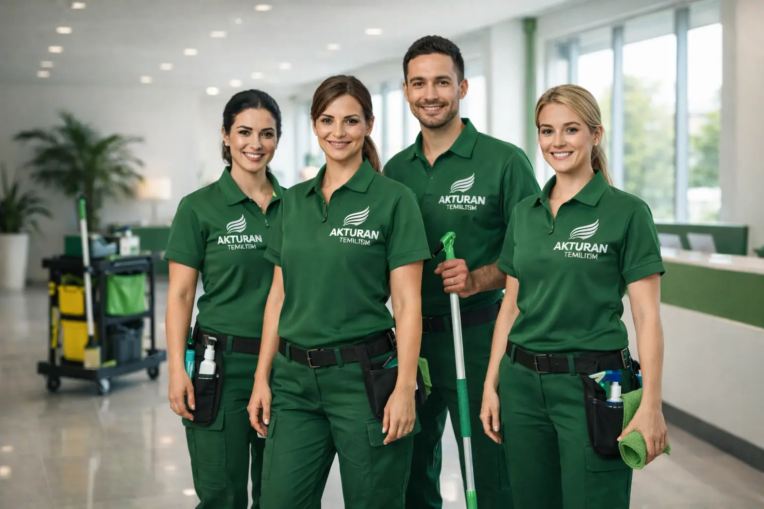 Akturan Temizlik profesyonel ekip çalışma anı